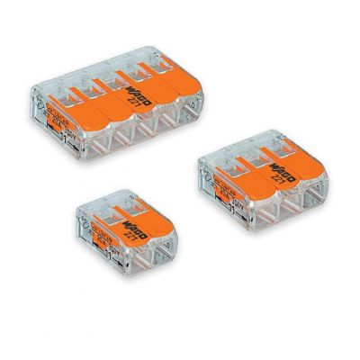 Original LEVER-NUTS compact releasable 3-conductor terminal blocks pct 221-413 for wago 221 connector 