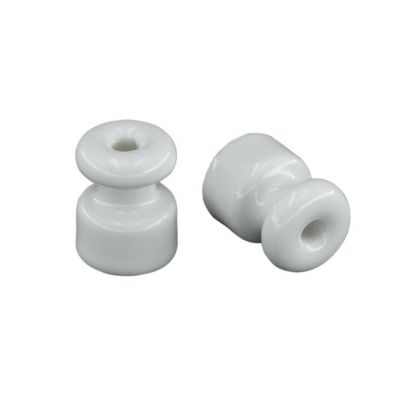 18*23mm different types of wall mounted glazed ceramic spool insulator 
