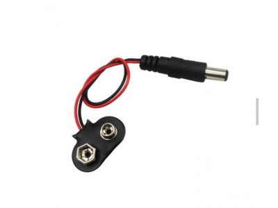 9V Battery Snap Connector To DC Male Power Adapter Cables For Ardui 