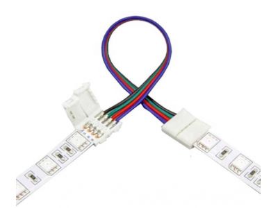 solderless 4 pin rgb led strip connector 