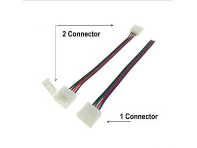 Free Welding Connector for Waterproof LED Strip 2pin 10mm 