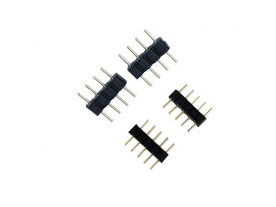 10mm solderless 4 pin rgb led strip connector male to male needle 