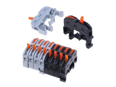 1 Pin Din Rail Compact Cable Wiring Connector Terminal Blocks 