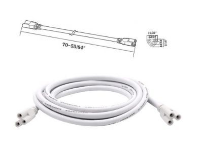 T5 T8 LED Lamp Connecting Wire LED Integrated Tube Cable Linkable Cords for LED Integrated Tube Light Fixture