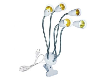 E27 Lamp Adapter Holder Socket Adjustable universal hose Converter Splitter 2/3/4/5 head