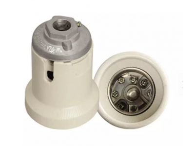  E40 Porcelain Lamp Holder Socket With Aluminum Cap