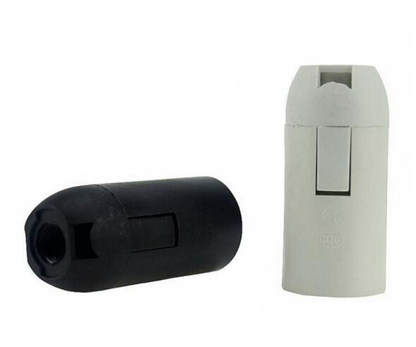 plastic white black 14 bulb holder/e14 lamp socket/ bakelite E14 lamp holder