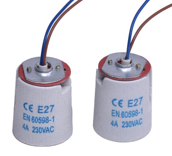 Bulb socket E27 E26 E40 ceramic lamp holder