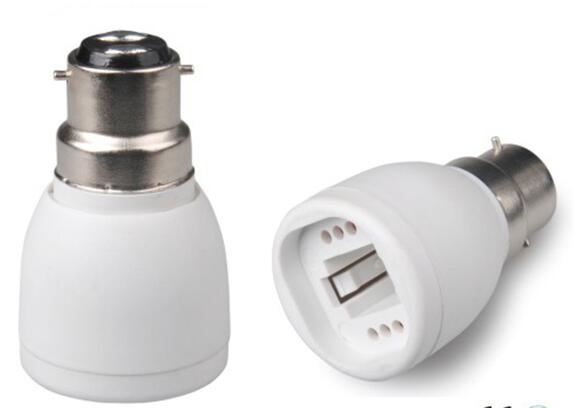B22-G24 White Lamp Holder Adapter,B22 to G24 Lamp Holder Converter/Base