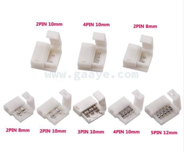 5 pin solderless For 8mm/10mm 5050/3528/ws2811/ws2812b/5630/5730 smd LED Strip