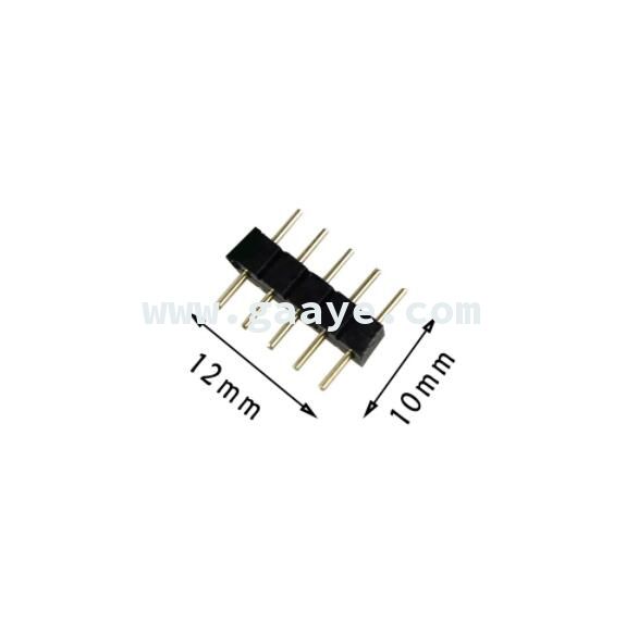 5 pin Plug Male Connector For RGBW / RGBWW Female SMD 5050 LED Strip RGB Single Color led lighting