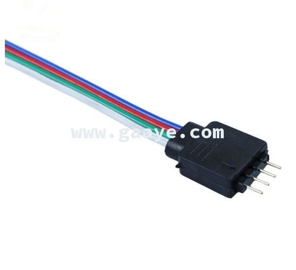 4pin male connector cable For RGB smd led strip light 