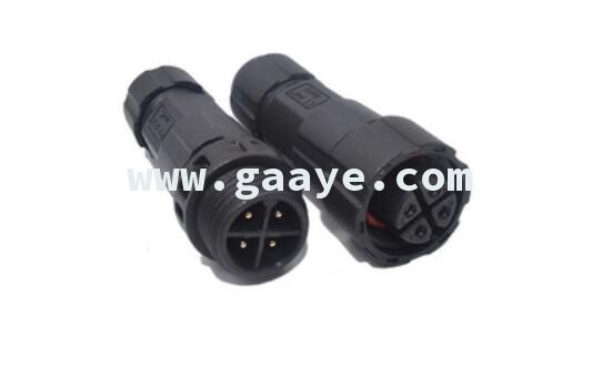 M16 4 pin 250V 15A IP68 male and female waterproof connector automotive wire connector terminals