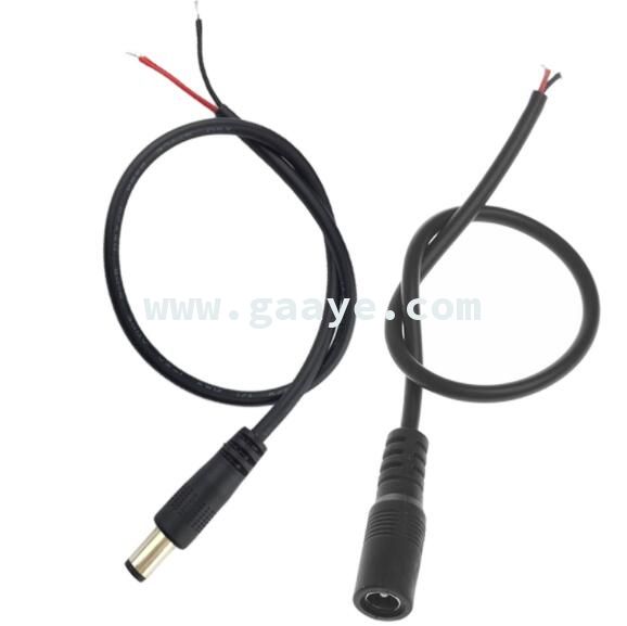 DC 5.5mm x 2.1mm Male Female Power Connector Extension Cable 