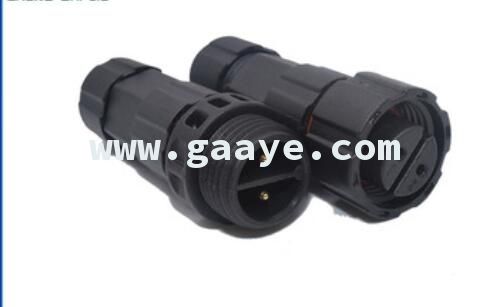 M16 2 pin 250V 15A IP68 male and female waterproof connector automotive wire connector terminals