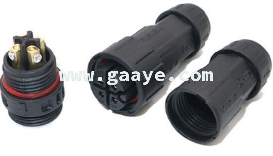 M19 4pin Assembled Waterproof Electrical Cable Connector Plug Socket Connectors 