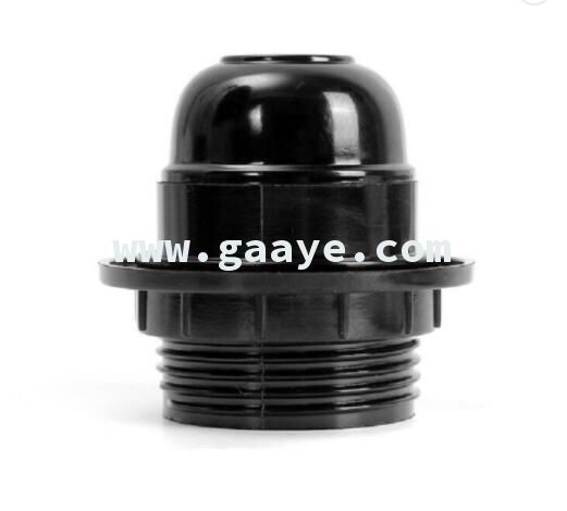 Black Bakelite Self-locking Cap Lighting screw Base socket E27 Lamp Holder