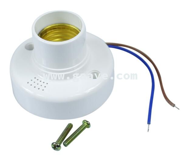 LED Sound&Light Control Switch Light Base 220V E27 Delay Induction Lamp Holder