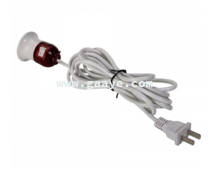 LED Light Cord LED Bulb Adapter E27 Hanging Lamp Holder with Switch