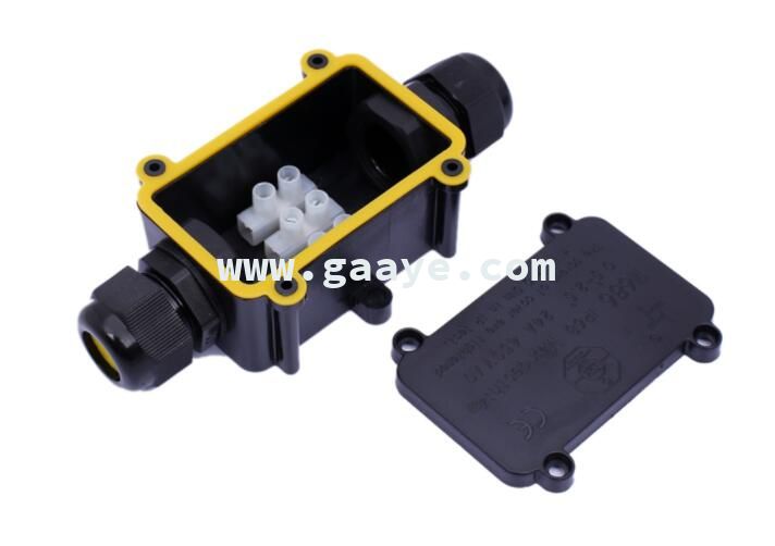 wire connector box 2 way IP68 outdoor electronic plastic terminal waterproof cable junction box