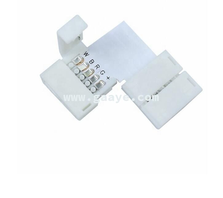 5 Pin PCB Connector RGBW LED Strip Corner Connector L T X Shape PCB Board Splitter Connector for SMD 5050 LED Tape Light 