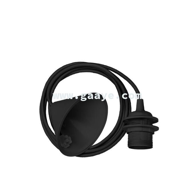 Hot sale simple DIY E26 E27 plastic Cord set socket lamp holder pendant lighting kit 