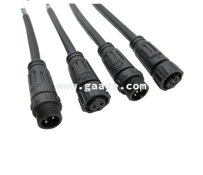 Factory 2 3 4 5 6pin electric wire cable M12 waterproof connector