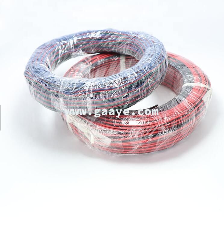 Electric Wire Cable 24AWG 22AWG 20AWG 18AWG 16AWG Flat 2pin 3pin 4pin 5pin 6pinRGB Wire for LED Strip Light 