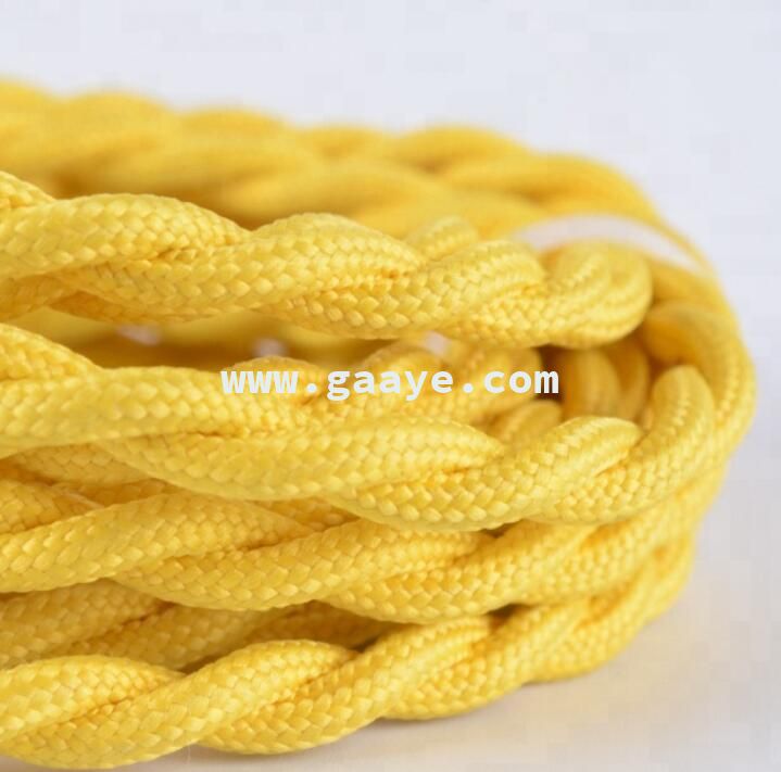2x0.75 Twisted Retro Fabric Braided Electrical Wire Cable for DIY Pendant Lamp