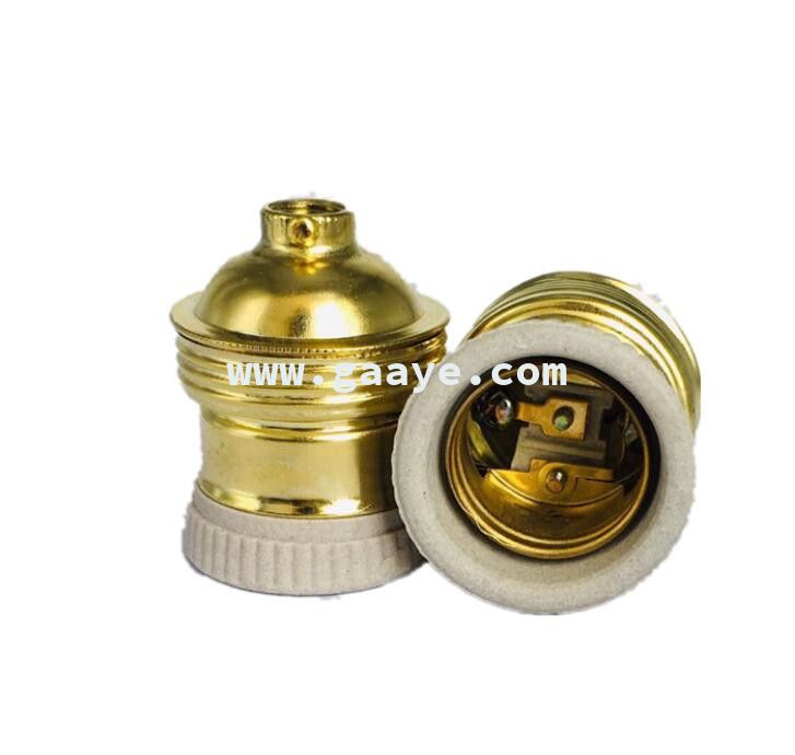 e27/e14 metal Lampholder, Brass Lamp Holder, Porcelain Socket