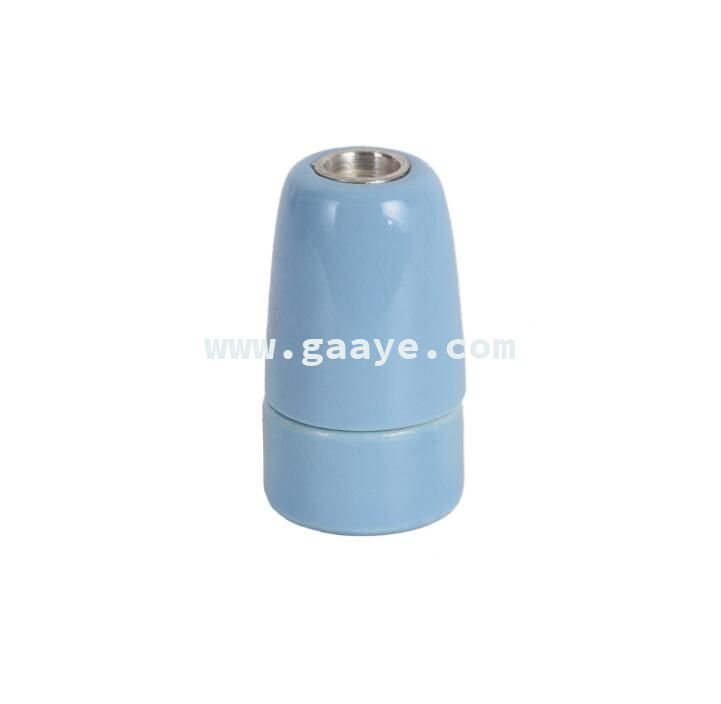 E14 New design colorful porcelain socket ceramic lamp holder 