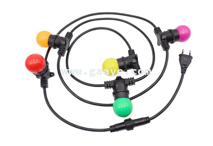 LED bulb string cable waterproof ip65 lamp E27 socket 