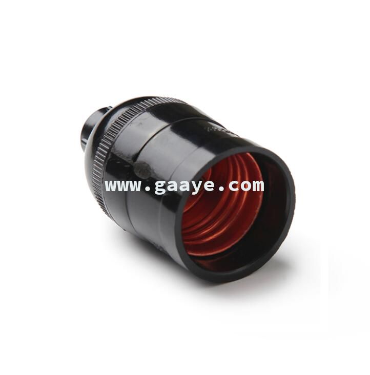 Standard Size Black E27 Bakelite Lamp Holder 