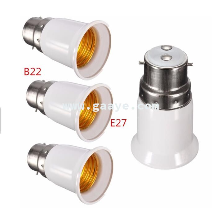 B22 to E27 Socket Adapter Converter Light Adapter Lamp Holder Lighting Parts 
