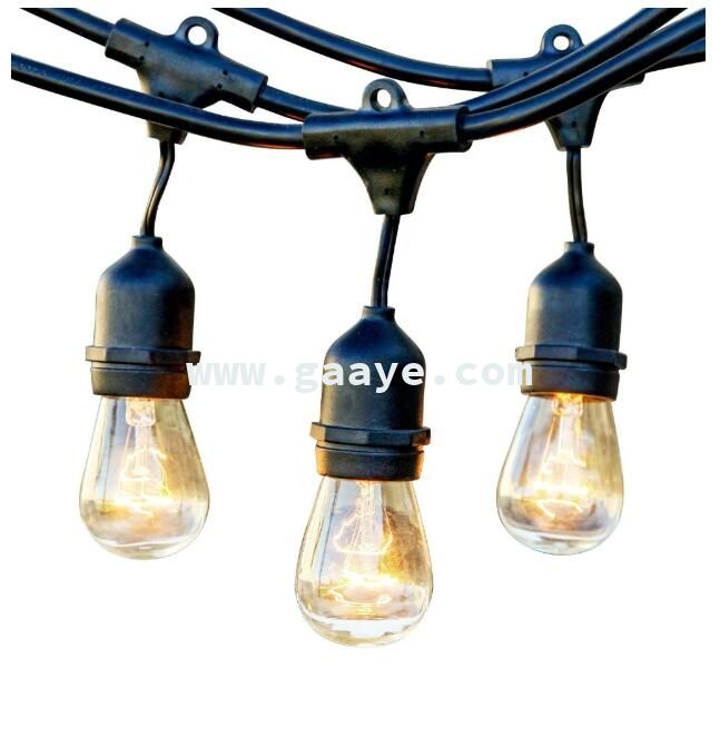 waterproof lamp holder e27 string rope light led outdoor 