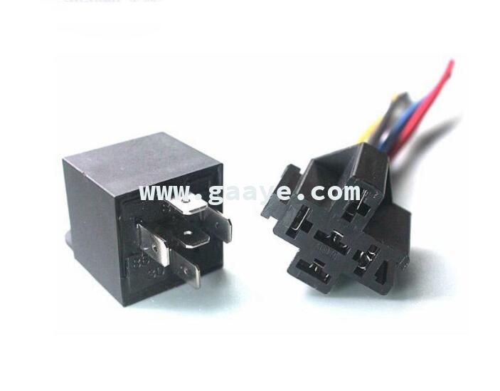 5 Pin Vert Lampe Automobile Voiture Relay Sockets 12 V 80A Auto Relay 