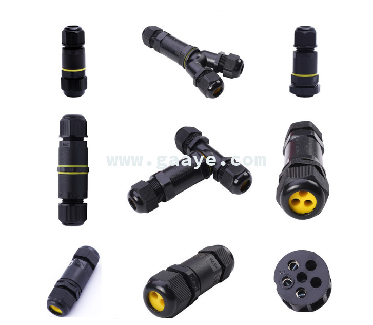 ip68 3pin waterproof connector 5pin electrical cable connector waterproof terminal block