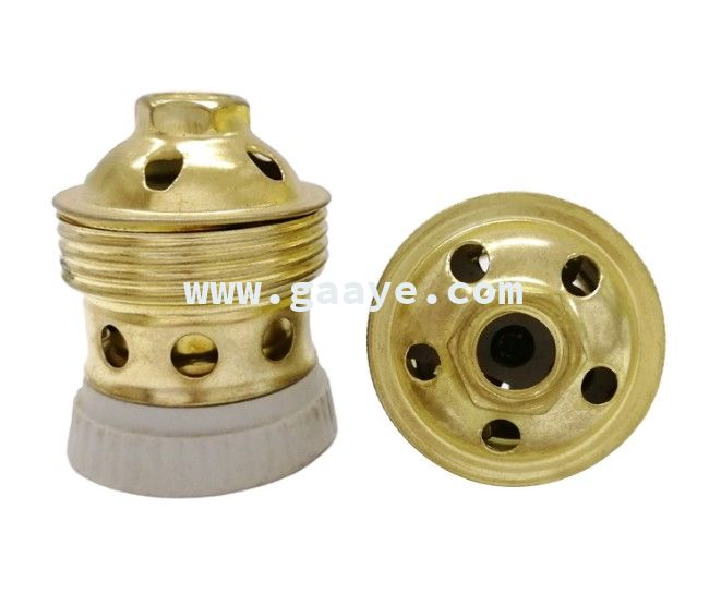 E27 ceramic copper brass porcelain lamp holder 