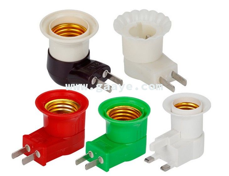E27 screw with switch lamp holder
