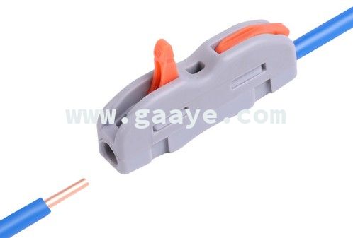 1 in 1 out CE 32A 4mm2 28-12 AWG universal quick fast screwless connector