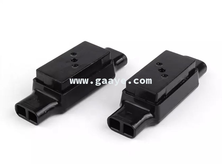 UDW2 16-19AWG black connector 2 to 2 wire inline grease connector