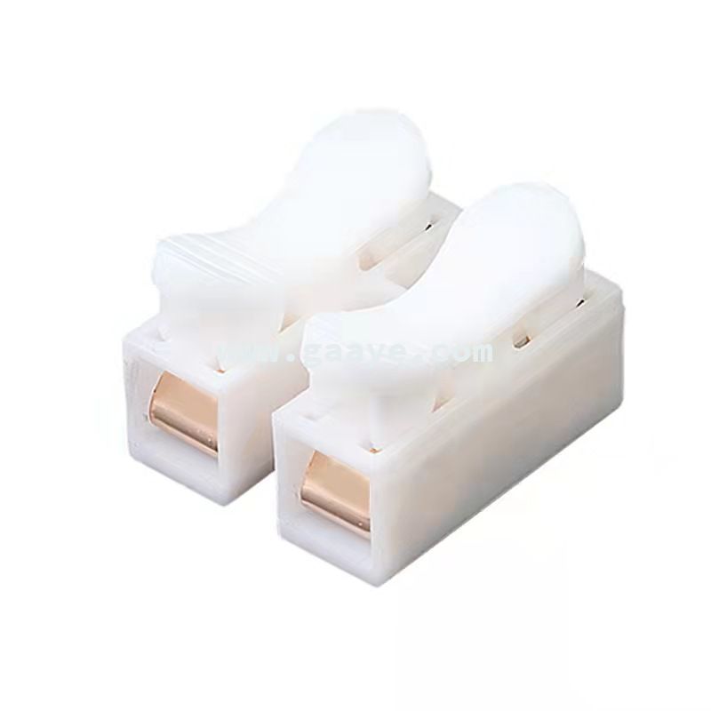 2pin 3pin 6A 220V High Pressure Resistant copper contact Push Quick Wire Cable Connector White Wiring Terminal