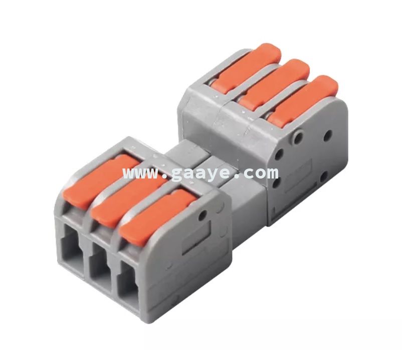 3 In 3 Out Quick Electric push in Connector Fast Cable Connectors