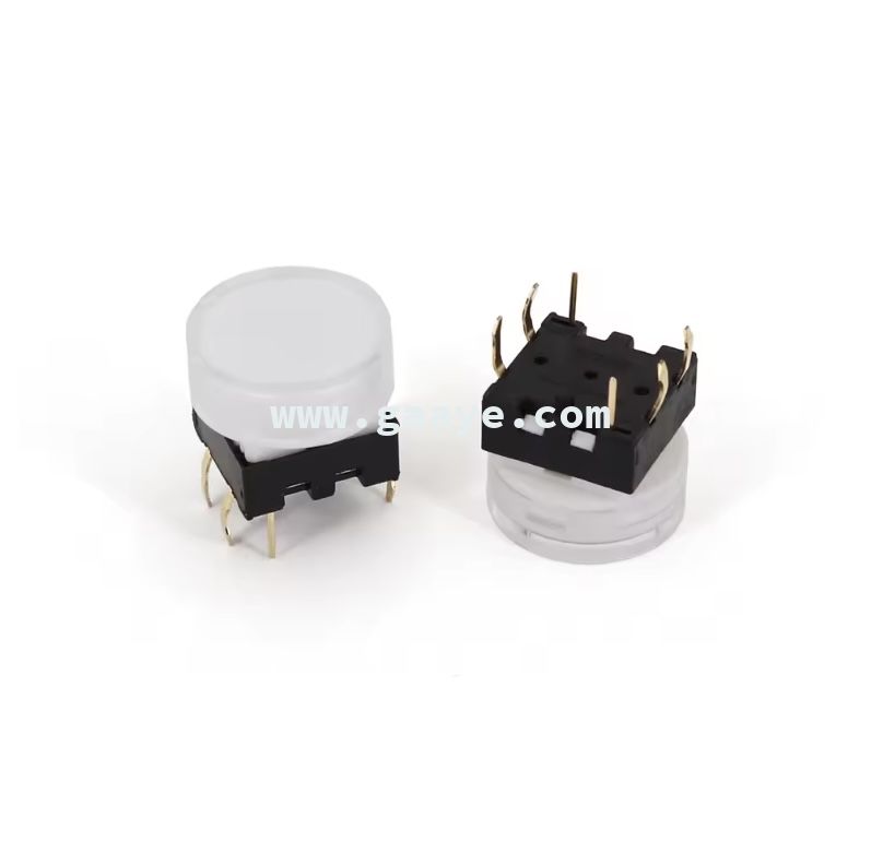 6Pin with LED Momentary SPST PCB Push Button Click Tact Switch 