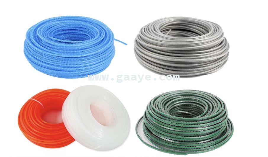 Nylon Trimmer Line with Steel Wire Core – Heavy-Duty Grass Trimmer Cord (2.4mm/2.7mm/3.0mm) for Weeds