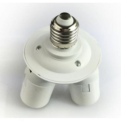 E40/E27 to 3E27 Lampholder Lamp Shade Socket Adapter