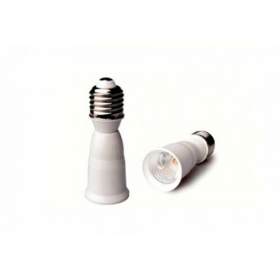 E27 to E27 Extension Socket Base CLF LED Light Bulb Lamp Adapter Converter