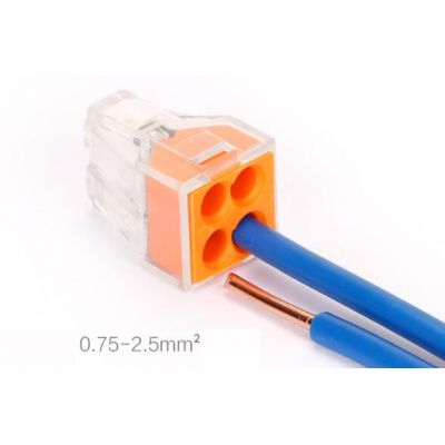 4 pin Push wire wiring connector For Junction box 