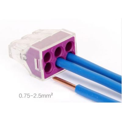 6 pin Push wire wiring connector For Junction box 