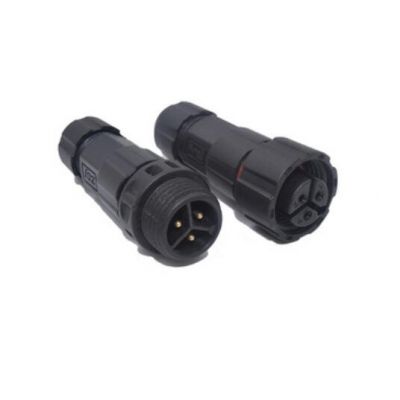 M16 3 pin 250V 15A IP68 male and female waterproof connector automotive wire connector terminals